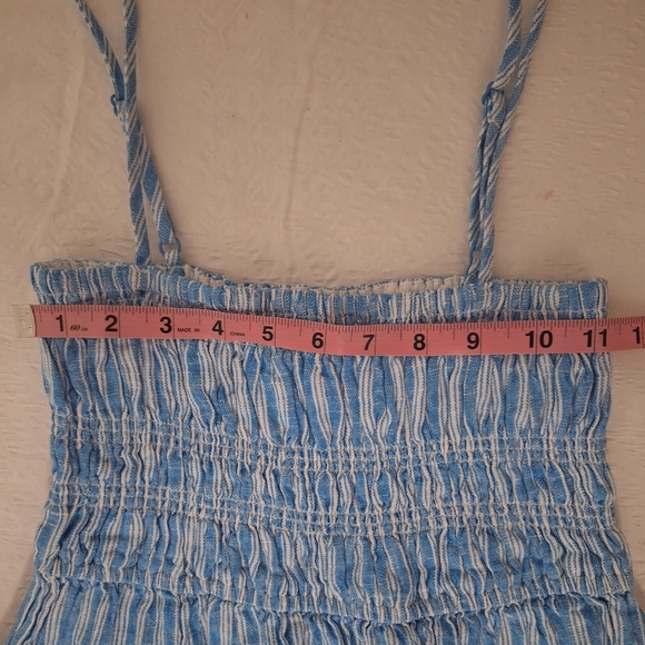 NWOT SEED HERITAGE  Striped Blue Midi Dress - Picture 4 of 8